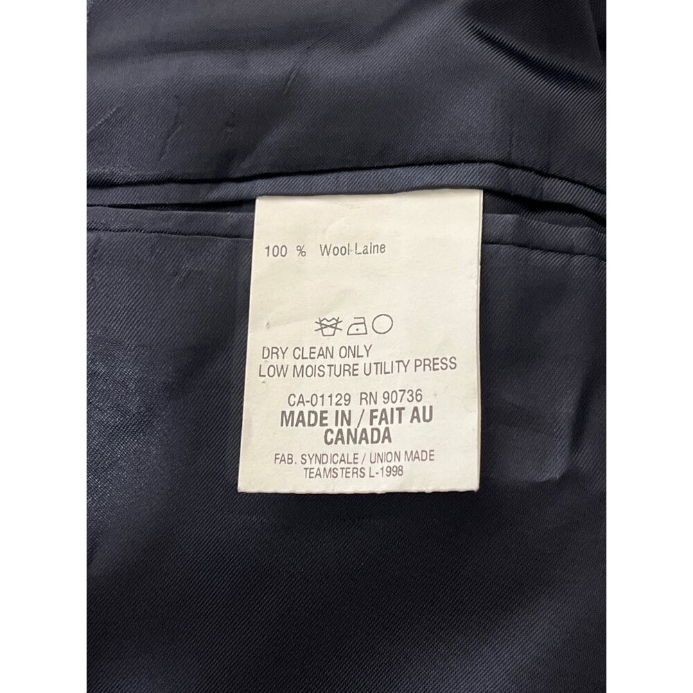 Polo University By Ralph Lauren Mens Wool Blazer 42R Navy Blue Made In Canada - Picture 4 of 7